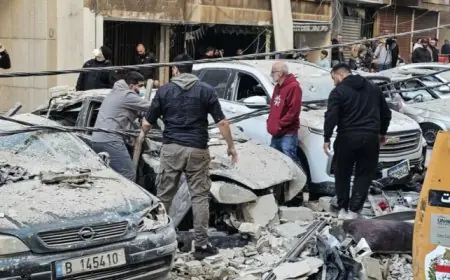 استشهاد وإصابة 7 في غارة إسرائيلية على بشامون جنوب شرق بيروت حسب وزارة الصحة اللبنانية