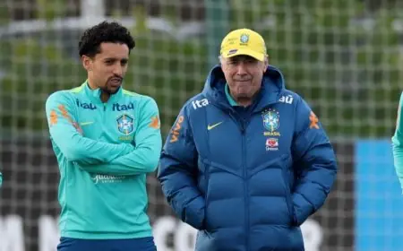 إصابة قائد سان جيرمان ماركينيوس أثناء مشاركته مع منتخب البرازيل