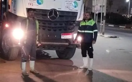 شركة الصرف الصحي بالقاهرة الكبرى تعلن حالة التأهب لمواجهة الطقس السيئ القادم