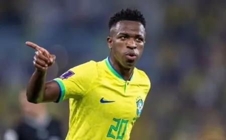 فينيسيوس جونيور يؤكد أن البرازيل ليست الأوفر حظًا للفوز بكأس العالم ويعبر عن رغبته في الاستمرار مع ريال مدريد