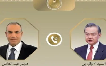 دراسة تطورات التصعيد في المنطقة بين وزير خارجية مصر ووزير خارجية الصين