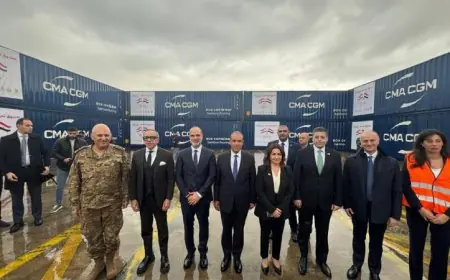 وزير الخارجية يوزع 1000 طن من المساعدات الإنسانية خلال زيارته التاريخية إلى بيروت