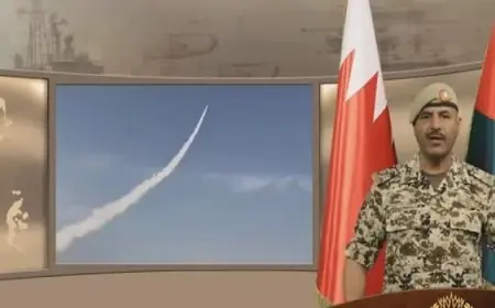 قوة دفاع البحرين تتصدى لاعتداء صاروخي من إيران وتعزز الأمن الوطني