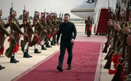 الرئيس الأوكراني يصل إلى الأردن في إطار جولته الإقليمية الهامة