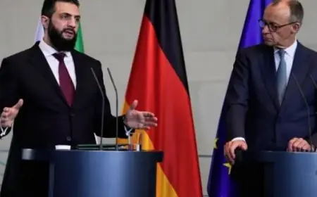 ميرتس يؤكد خلال استقباله الشرع عزم الحكومة على إعادة 80% من اللاجئين السوريين إلى وطنهم