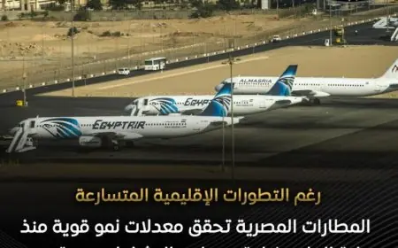 مجلس الوزراء يكشف تفاصيل حركة الركاب في المطارات المصرية