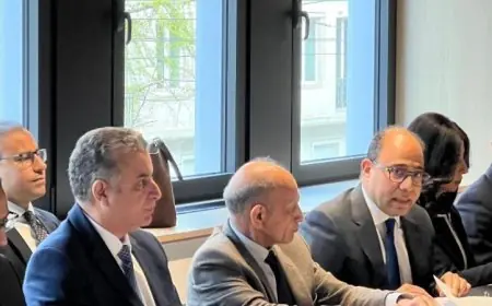 سفير مصر في بروكسل يعقد اجتماعاً هاماً للسفراء العرب والاتحاد الأوروبي لدعم قضية فلسطين