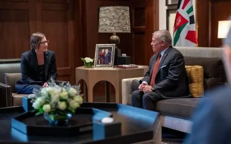 ملك الأردن يتباحث مع رئيسة اللجنة الدولية للصليب الأحمر حول سبل إنهاء الصراعات الخلافات في المنطقة