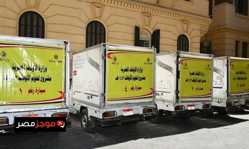 وزارة الأوقاف تقدم 20 طنًا من لحوم الأوقاف كدعم لبنك الطعام المصري في رمضان