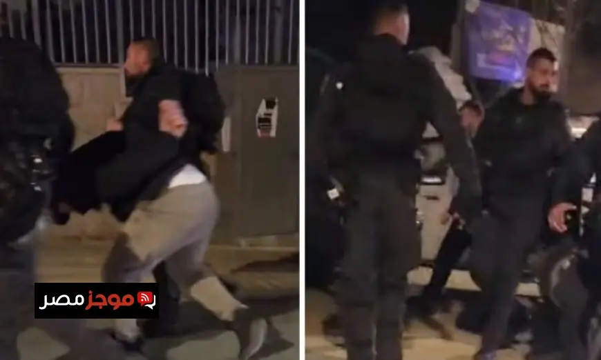 اعتداء الاحتلال الإسرائيلي على المصلين واعتقال شبان فلسطينيين في قلب القدس