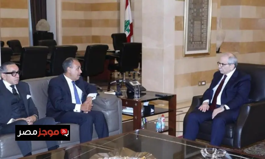 وزير الخارجية يلتقي رئيس وزراء لبنان لنقل رسالة دعم من الرئيس