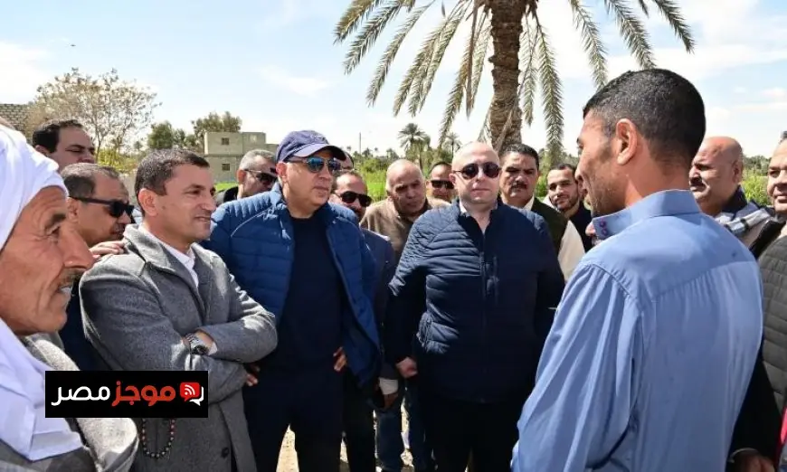 وزير الموارد المائية يقوم بجولة تفقدية للاطلاع على حالة المنظومة المائية في محافظة الفيوم