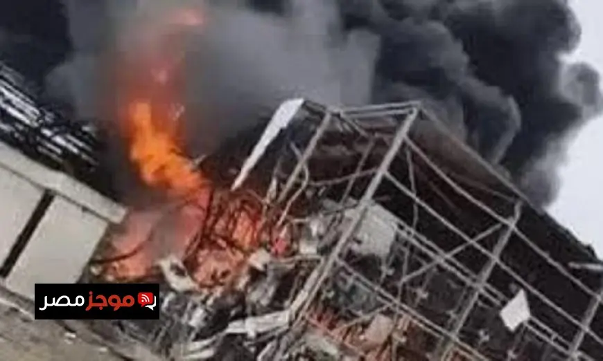 حريق يندلع في موقع صناعي جنوب إسرائيل بعد هجوم صاروخي إيراني