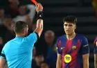 بطاقة حمراء تغيّر مجرى الشوط الأول في مباراة برشلونة ضد أتلتيكو مدريد