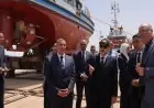 رئيس هيئة قناة السويس يطلق 3 قاطرات بحرية جديدة في شركة التمساح لبناء السفن