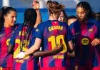 برشلونة يتوج بلقب الدوري الإسباني للسيدات بفوز ساحق برباعية في الديربي