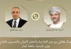 وزير الخارجية يبرز أهمية التعاون مع نظيره العماني لخفض التوترات في المنطقة