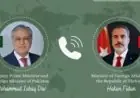 وزير الخارجية الباكستاني يناقش مع نظيره التركي سُبل تعزيز التعاون في القضايا الإقليمية