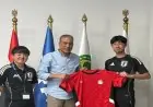 مصطفى عزام يرحب ببعثة منتخب اليابان للناشئين في حدث رياضي مميز