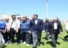 زيارة وزير الرياضة ومحافظ شمال سيناء لمتابعة حمام السباحة الأولمبي والمشروعات التنموية الهامة