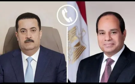 الرئيس السيسي يشدد على تأكيد مصر الثابت لدعم أمن واستقرار العراق الشقيق