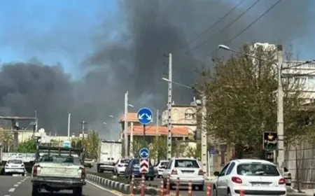 غارة جوية قوية تستهدف مكتب السفارة الأمريكية السابقة في طهران