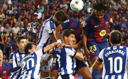 أندية إنجليزية تسعى لضم نجم برشلونة الشاب