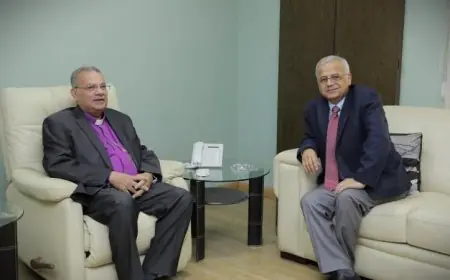 أندريه زكي يستقبل رئيس الطائفة المعمدانية بالأردن لتعزيز العلاقات الدينية والاجتماعية