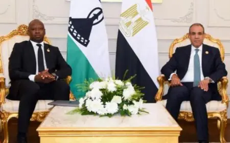 وزير الخارجية يبحث سبل تعزيز التعاون الثنائي مع وزير خارجية ليسوتو