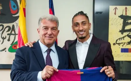 جوان لابورتا يعبر عن استيائه الشديد بعد إصابة رافينيا مع منتخب البرازيل