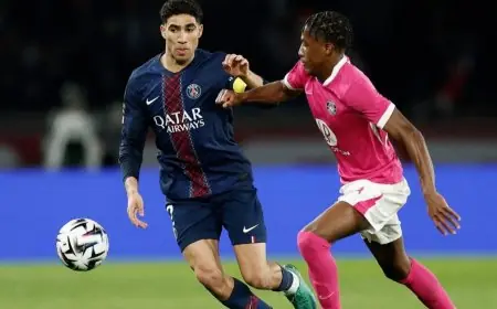 حكيمي يحتفل بوصوله للمباراة رقم 200 مع باريس سان جيرمان ويكشف مشاعره وآماله