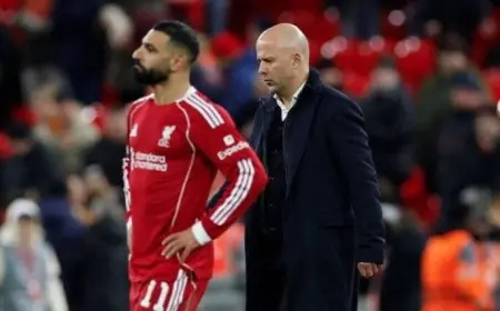 سلوت يؤكد أن الهزيمة أمام مانشستر سيتي هي مسؤولية جماعية للفريق وليس صلاح وحده