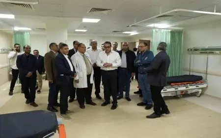 وزير الصحة يزور المبنى الجديد لمستشفى الأمراض الصدرية في العباسية ويشيد بالتطورات الصحية