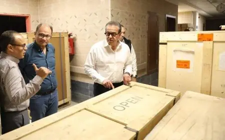 وزير الصحة يقوم بجولة تفقدية لمجمع المعامل المركزية في مدينة بدر ومستشفى العبور مع صور حصرية