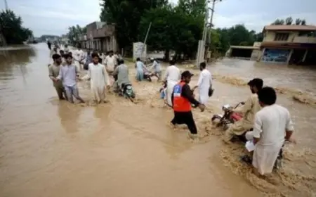 مأساة في باكستان ارتفاع عدد ضحايا الفيضانات والأمطار إلى 150 قتيلا ومصابا