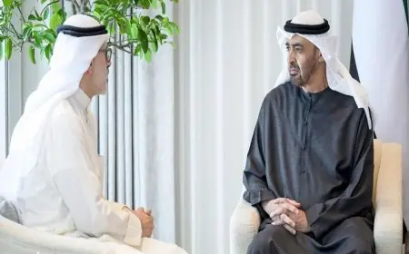 رئيس الإمارات ووزير خارجية الكويت يتناولان مستجدات الأوضاع الإقليمية
