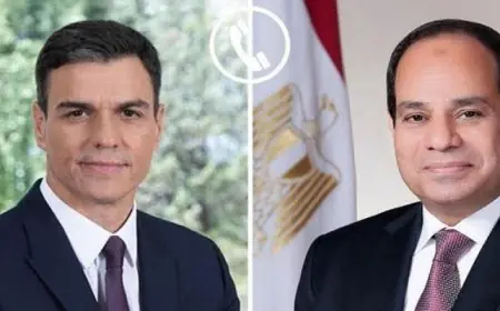 الرئيس السيسى يعلن إدانة مصر القاطعة للاعتداءات على الدول العربية خلال اتصال هاتفي مع رئيس وزراء إسبانيا