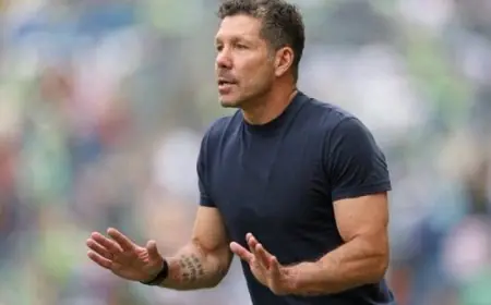 سيميوني يستعد لتوظيف خطته الهجومية القاتلة في مواجهة برشلونة بدوري أبطال أوروبا