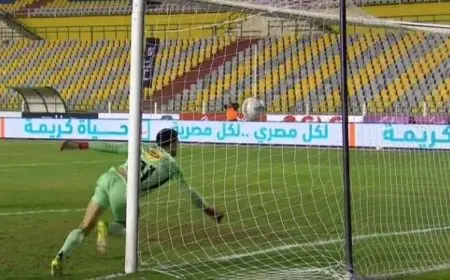لاعب سيراميكا لاكاي يسجل هدفًا رائعًا في شباك الأهلي بعد خطأ شوبير فيديو