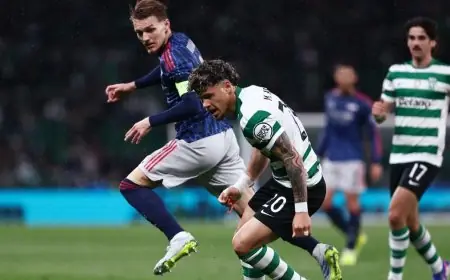 تعادل سلبي مثير بين أرسنال وسبورتينغ لشبونة في الشوط الأول للمباراة