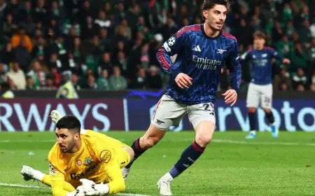 هدف هافيرتز القاتل يقود أرسنال لفوز مثير على سبورتينغ لشبونة