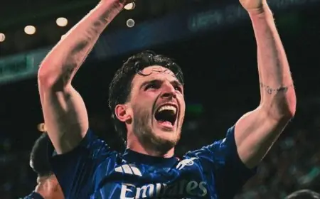 رايس نجم أرسنال يسجل إنجازًا تاريخيًا بتكرار رقم مدربه أرتيتا بعد 13 سنة