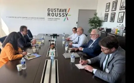 وزير الصحة يقوم بزيارة معهد جوستاف روسي في فرنسا لتعزيز التعاون مع مستشفى دارالسلام هرمل