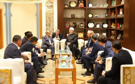 مفتي الجمهورية يستقبل وفد أوزبكستان الرفيع لتفعيل أطر التعاون المشترك