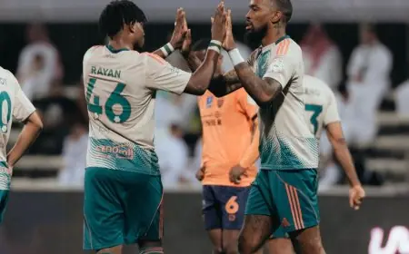 أبرز أحداث مباراة الفيحاء والأهلي في دوري روشن السعودي مع الأهداف الكاملة
