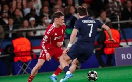 باريس سان جيرمان يحقق انتصارا مذهلا على ليفربول بثنائية في دوري أبطال أوروبا فيديو