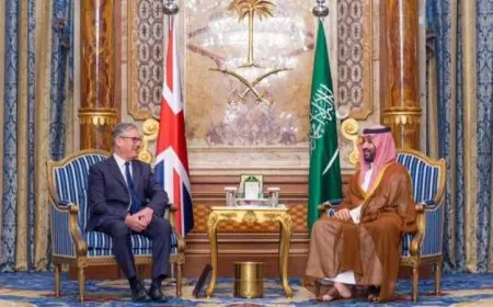 ولي العهد السعودي ورئيس وزراء بريطانيا يتناولان تطورات الأوضاع في الشرق الأوسط