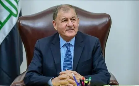 الرئيس العراقي يعبر عن دعمه الكامل لسيادة وأمن لبنان وتضامنه مع الشعب اللبناني