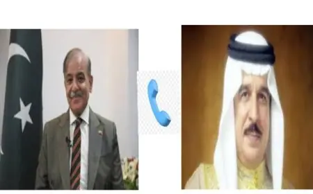 ملك البحرين ورئيس وزراء باكستان يستعرضان تعزيز علاقات التعاون الثنائي