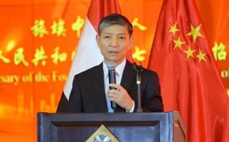 سفير الصين في القاهرة يرحب بإعلان الأطراف المعنية بشأن وقف إطلاق النار